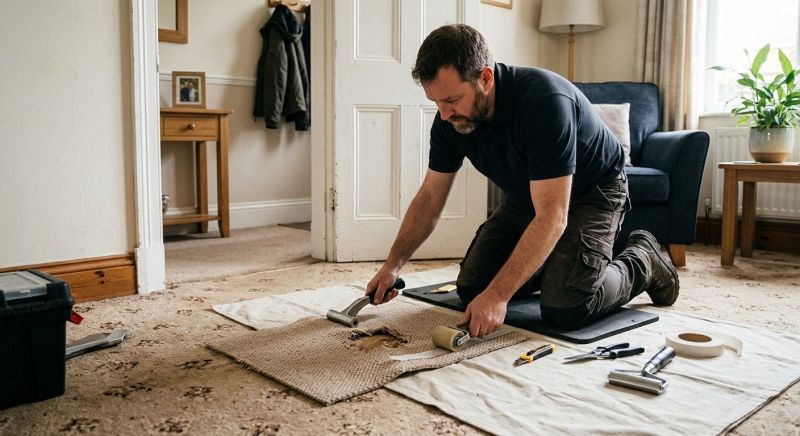 Doorway Carpet Repair in Overland Park, KS
